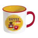 Retro Break Coffee Keramikbecher 300 ml, gelb