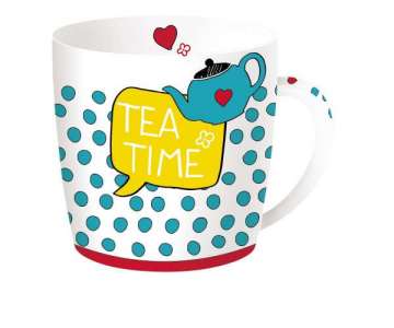 Tea Time Porzellanbecher, 350 ml in GB