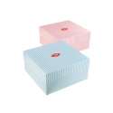 Kuchenbox, pink/weiss gestreift, 30 cm