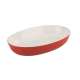 Keramik Auflaufform oval, 33x23x5.5 cm, rot