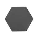 Hexagon Schneidebrett schwarz, 33x28.5 cm