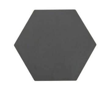 Hexagon Schneidebrett schwarz, 33x28.5 cm