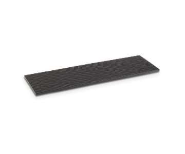 Platte Tiles schwarz GN2/4 53x16.2cm Dicke: 1.5cm