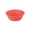 Brot- und Obstkorb rund 20cm H: 6.5cm PP, rot