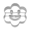 Ausstechform Rosette mit Smiley 2D, 6.5 cm