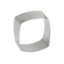 Tortenring quadratisch gewlbt 6x6cm H: 4cm