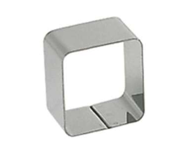 Tortenring quadratisch 6x6 cm H: 4 cm