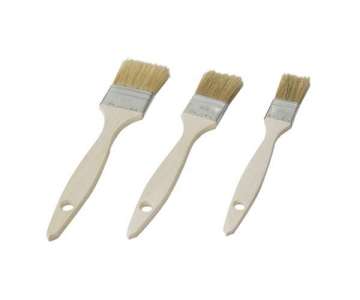 Backpinsel 2er Set mit Naturborsten B: 5cm, Holzgriff