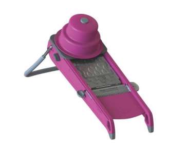 Mandoline Swing 2.0 pink, inkl. 3 Reiben