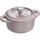 Keramik Mini Cocotte, antik-grau, 10 cm