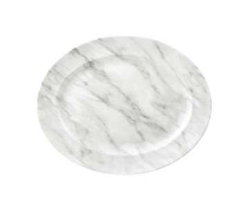 Marble Grey ovale Platte 36.5x29.3cm