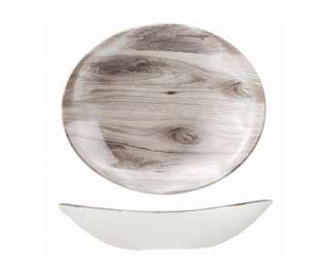 Sepia Wood Schale coupe oval 25.5x21.2cm