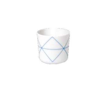 Seven Tasse klein Dekor Geometric Blue