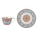 Bohemian Teetasse m. Unterteller 240 ml, blau