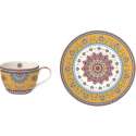 Bohemian Teetasse m. Unterteller 240 ml, gelb