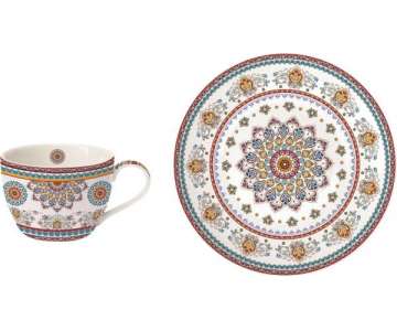 Bohemian Teetasse m. Unterteller 240 ml, weiss