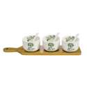 Douce Provence Appetizer Set m. 3 Schalen + Bambus Tablet