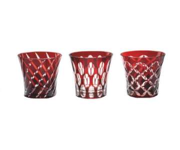 Twins Glas doppelwandig Dekor rot 2.7dl