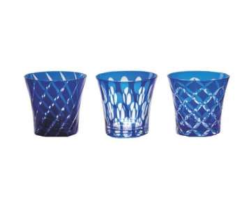 Twins Glas doppelwandig Dekor blau 2.7dl