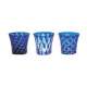 Twins Glas doppelwandig Dekor blau 2.7dl