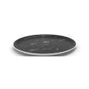 Osmos Platte rund, Marmor Optik schwarz/weiss 19x1.1cm