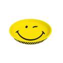 Smiley Tablett rund, Emoticon zwinkern 33x4 cm