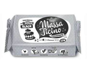 Massa Ticino Zucker Modelliermasse, schwarz, 1 kg