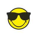 Smiley Sticker, Emoticon cool/Sonnenbrille 30 cm