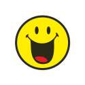 Smiley Sticker, Emoticon happy 30 cm