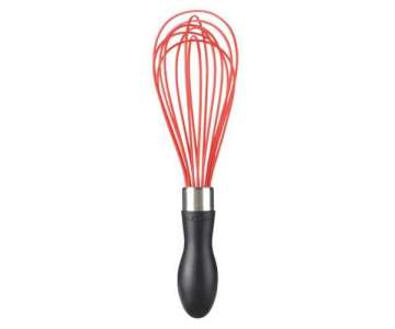 Silikon Schneebesen 23 cm, rot