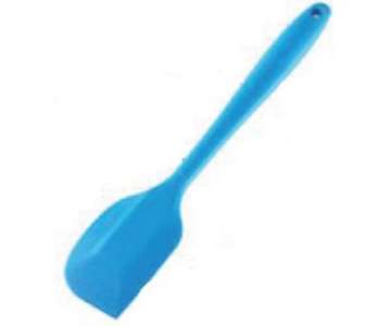 Koch- und Teigschaber Silicone, 27.7x5.4x1.6 cm, blau