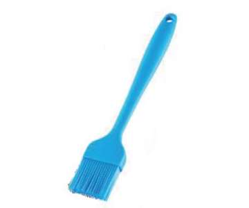 Brat- und Backpinsel Silicone, 26x4.6x1.6 cm, blau