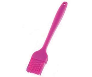 Brat- und Backpinsel Silicone, 26x4.6x1.6 cm, pink