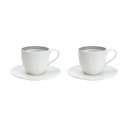 Optical 2er Set Kaffeetasse m. Unterteller 100 ml