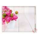 Emsa Tablett Pink roses 40x31 cm